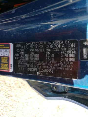 Photo 10 from auction – 2020 KIA NIRO LX with VIN KNDCB3LCXL5397951