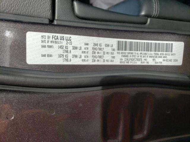 Photo 10 from auction – 2015 JEEP GRAND CHER with VIN 1C4RJFAGXFC783676