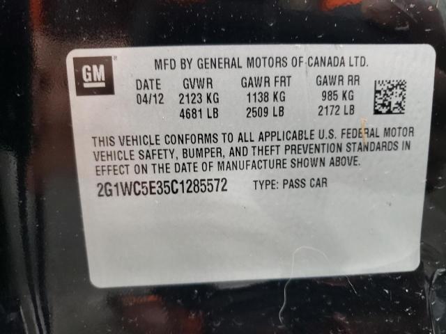 Photo 10 from auction – 2012 CHEVROLET IMPALA LTZ with VIN 2G1WC5E35C1285572