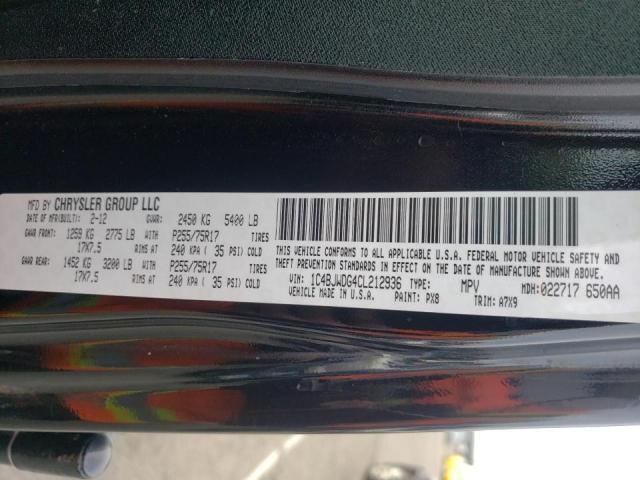 Photo 10 from auction – 2012 JEEP WRANGLER U with VIN 1C4BJWDG4CL212936