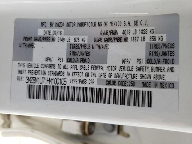 Photo 10 from auction – 2017 MAZDA 3 SPORT with VIN 3MZBN1U71HM100105