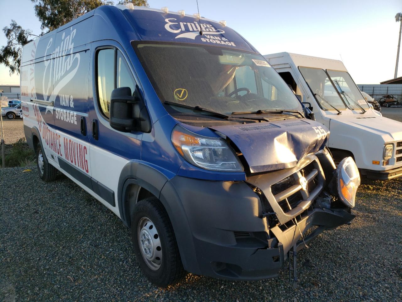 RAM PROMASTER 2018 with VIN 3C6URVJG9JE113316 - Photo from auction