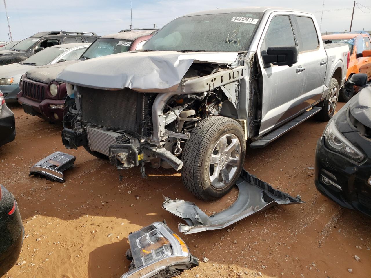 Photo 2 from auction – 2021 FORD F150 SUPER with VIN 1FTEW1EP8MFA50017