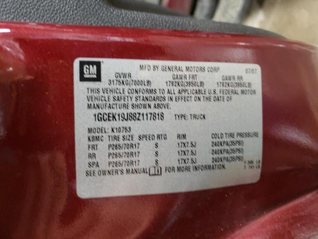 Photo 10 from auction – 2008 CHEVROLET SILVERADO with VIN 1GCEK19J88Z117818