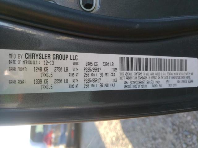 Photo 10 from auction – 2014 DODGE JOURNEY SX with VIN 3C4PDCBB0ET180173