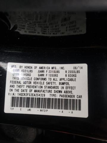 Photo 10 from auction – 2014 HONDA ACCORD SPO with VIN 1HGCR2F52EA254328