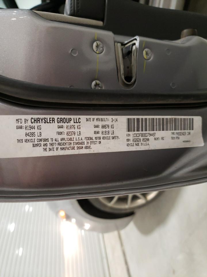 Photo 10 from auction – 2014 DODGE DART SXT with VIN 1C3CDFBB3ED794497