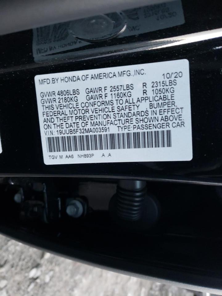Photo 10 from auction – 2021 ACURA TLX with VIN 19UUB5F32MA003591