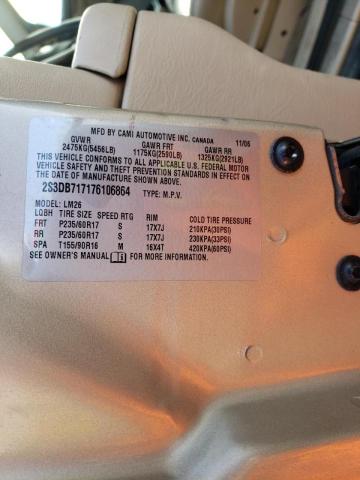 Photo 10 from auction – 2007 SUZUKI XL7 LIMITE with VIN 2S3DB717176106864