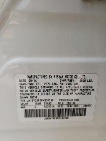 Photo 10 from auction – 2015 INFINITI Q50 BASE with VIN JN1BV7AP4FM330596
