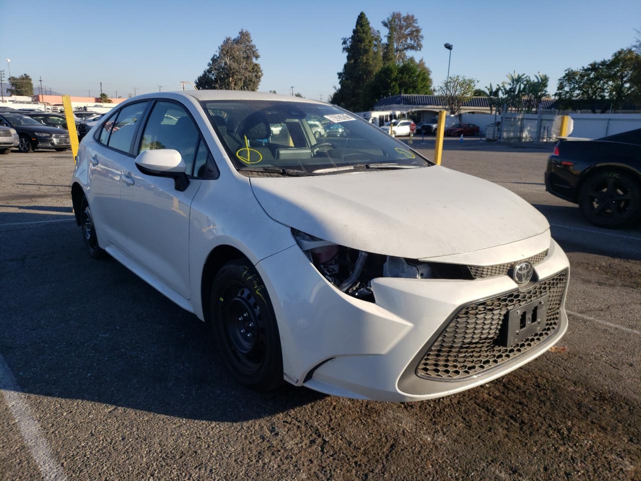 TOYOTA COROLLA LE 2021 with VIN JTDEPMAE2MJ176020 - Photo from auction