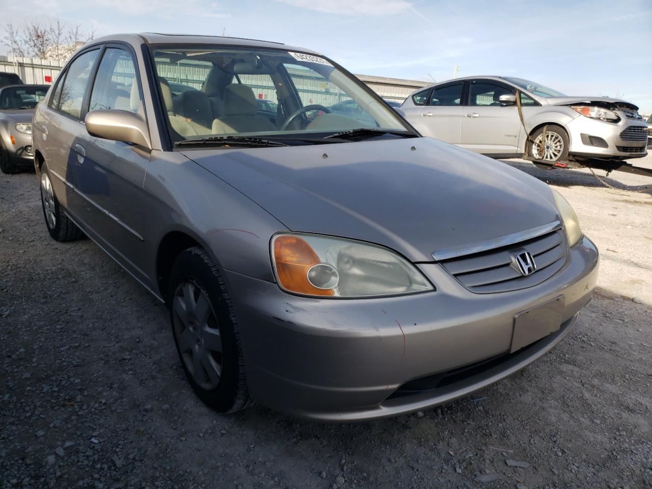 HONDA CIVIC EX 2001 with VIN 1HGES26781L075076 - Photo from auction