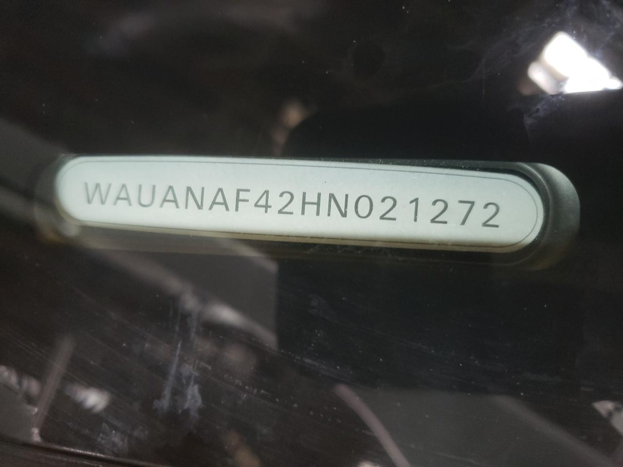 Photo 10 from auction – 2017 AUDI A4 PREMIUM with VIN WAUANAF42HN021272