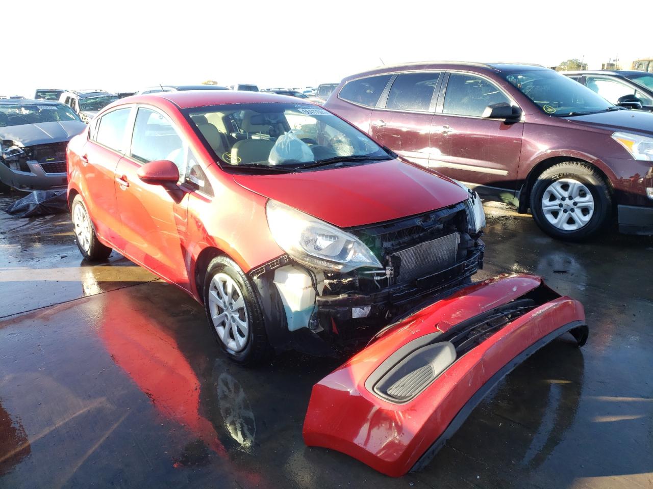 KIA RIO LX 2012 with VIN KNADM4A36C6047408 - Photo from auction
