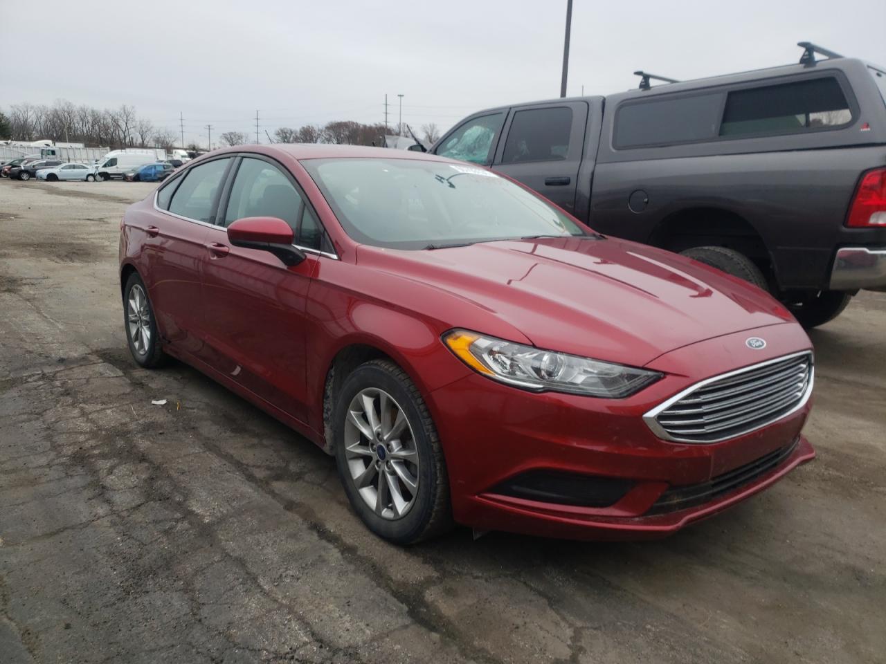 FORD FUSION SE 2017 with VIN 3FA6P0HD8HR153806 - Photo from auction