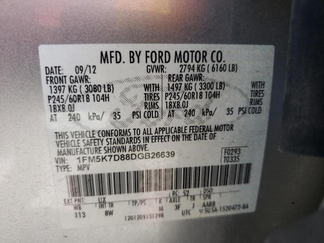 Photo 10 from auction – 2013 FORD EXPLORER X with VIN 1FM5K7D88DGB26639