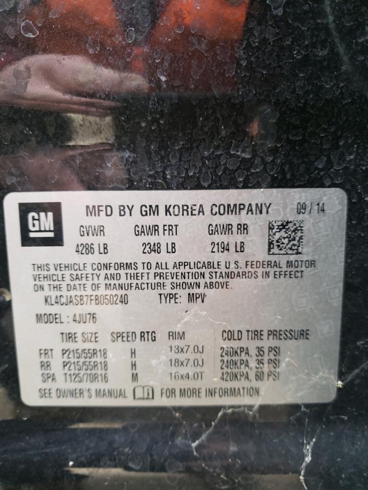 Photo 10 from auction – 2015 BUICK ENCORE with VIN KL4CJASB7FB050240
