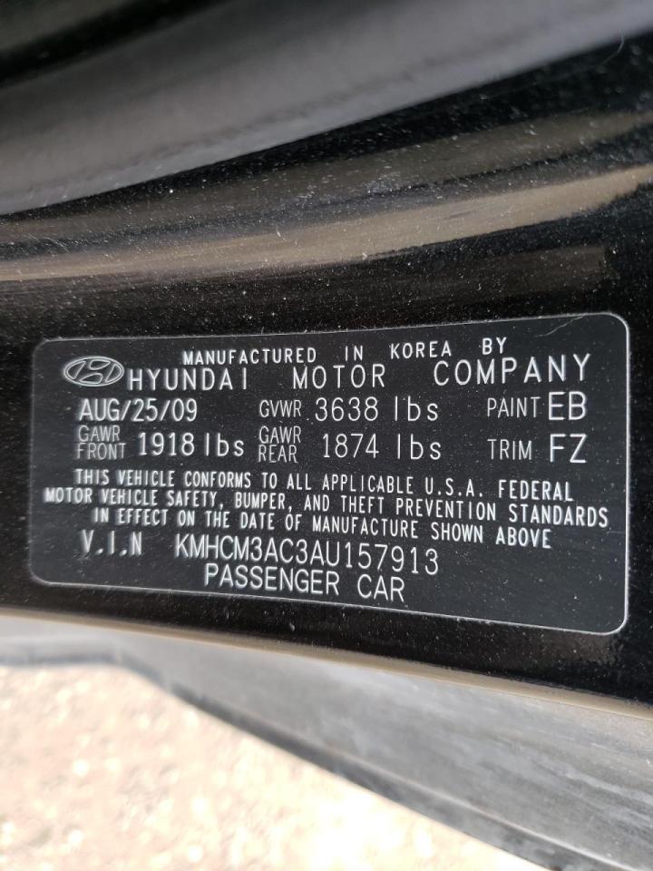 Photo 10 from auction – 2010 HYUNDAI ACCENT BLU with VIN KMHCM3AC3AU157913