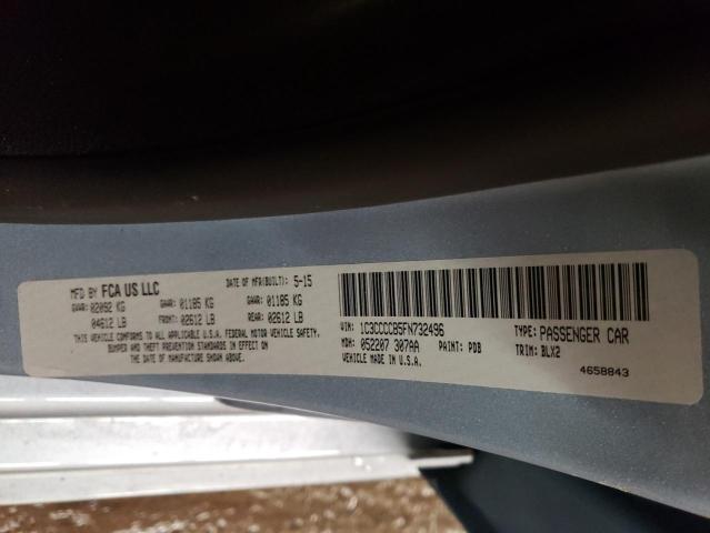 Photo 10 from auction – 2015 CHRYSLER 200 C with VIN 1C3CCCCB5FN732496