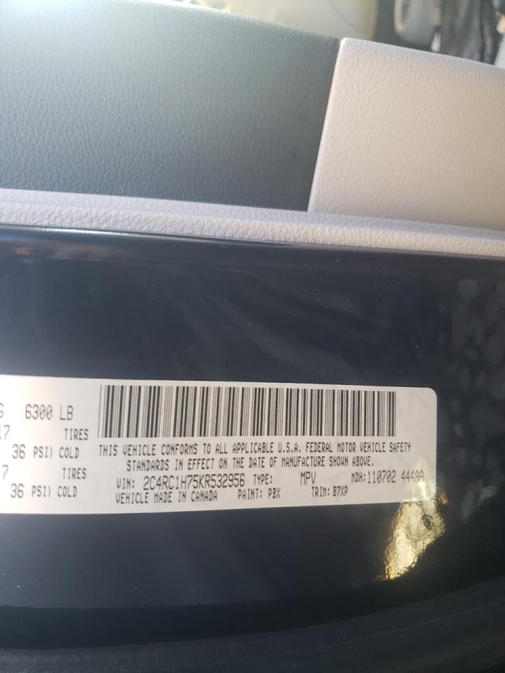 Photo 10 from auction – 2019 CHRYSLER PACIFICA H with VIN 2C4RC1H75KR532956