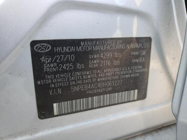 Photo 10 from auction – 2011 HYUNDAI SONATA GLS with VIN 5NPEB4AC4BH061227