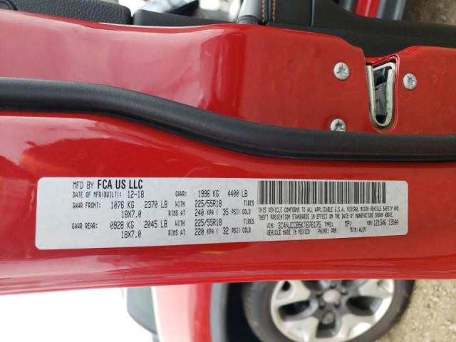 Photo 10 from auction – 2019 JEEP COMPASS LI with VIN 3C4NJCCB5KT676175