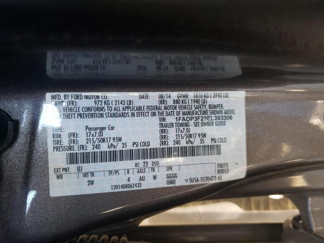 Photo 10 from auction – 2014 FORD FOCUS SE with VIN 1FADP3F29EL393306