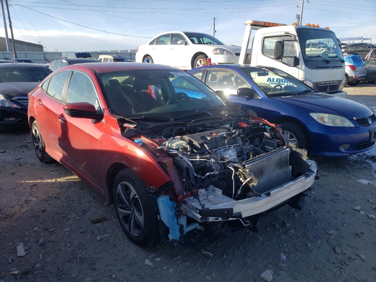Photo 1 from auction – 2019 HONDA CIVIC LX with VIN 19XFC2F67KE047741