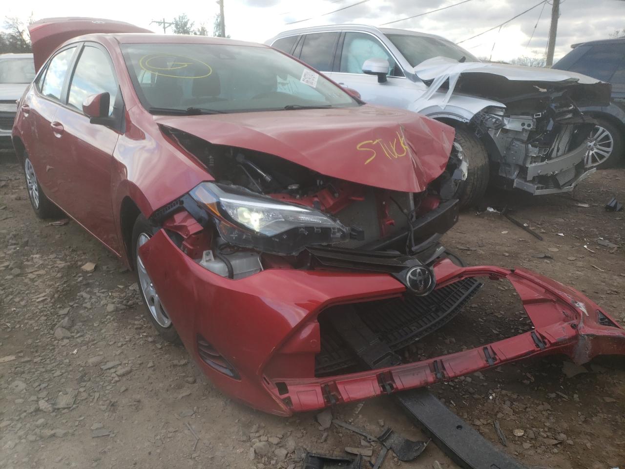 TOYOTA COROLLA L 2018 with VIN 2T1BURHE7JC983770 - Photo from auction