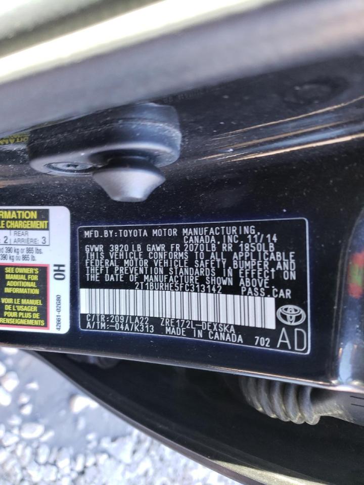 Photo 10 from auction – 2015 TOYOTA COROLLA L with VIN 2T1BURHE5FC313142