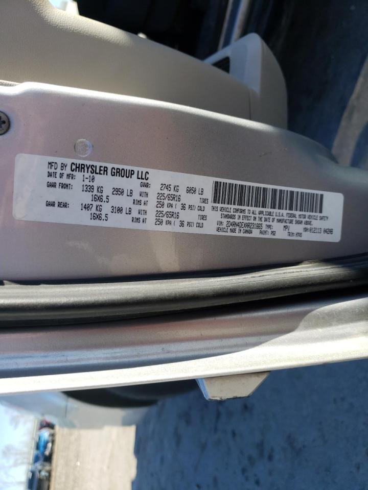 Photo 10 from auction – 2010 DODGE GRAND CARA with VIN 2D4RN4DEXAR231665