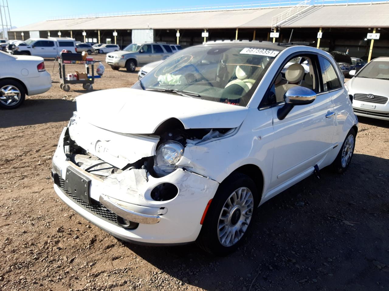 Photo 2 from auction – 2015 FIAT 500 LOUNGE with VIN 3C3CFFCRXFT657378