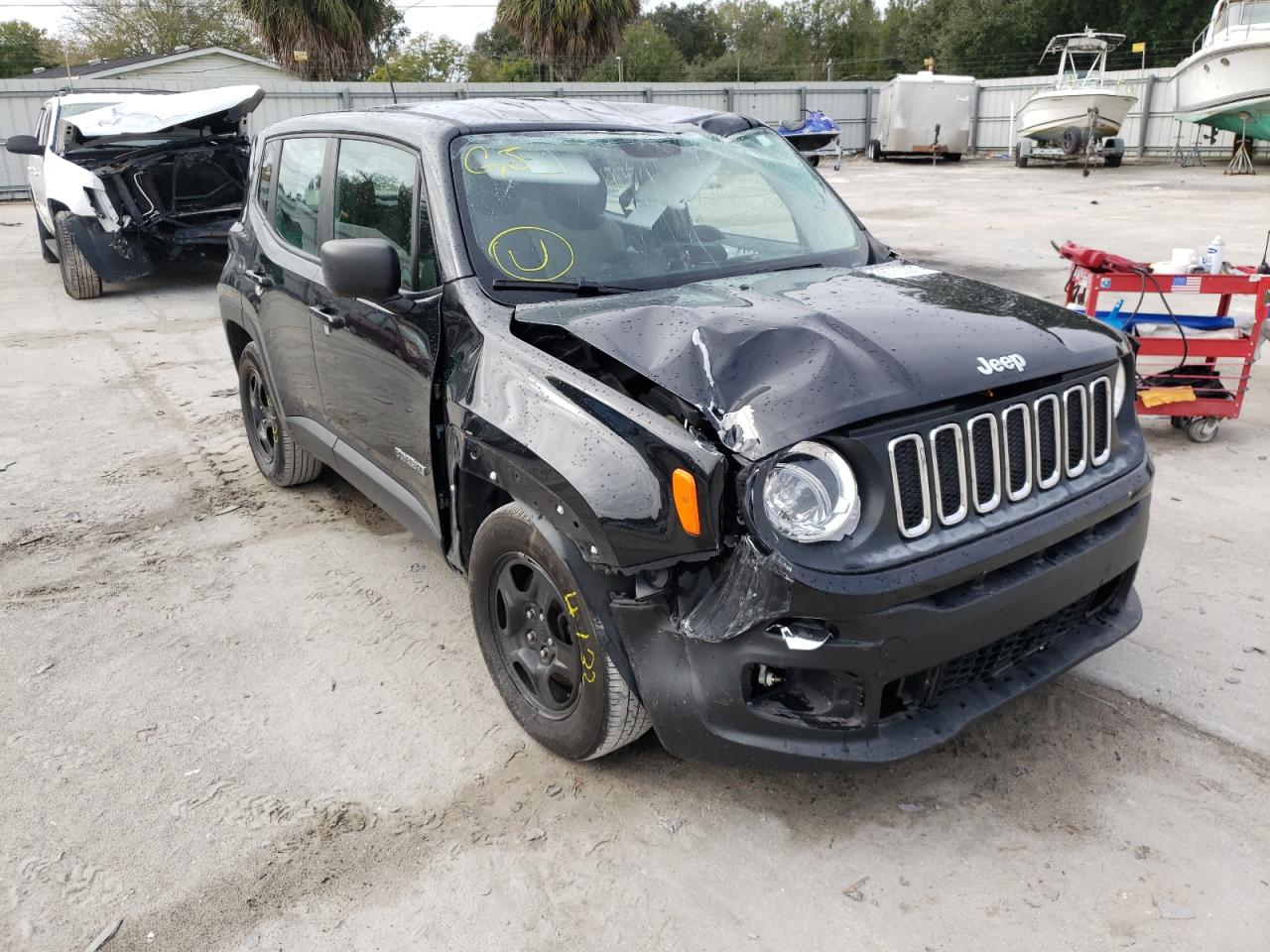 JEEP RENEGADE S 2017 with VIN ZACCJAAB9HPF97087 - Photo from auction