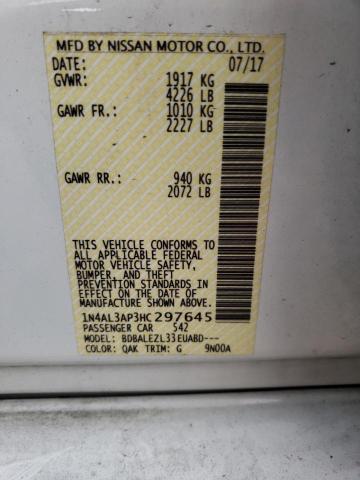 Photo 10 from auction – 2017 NISSAN ALTIMA 2.5 with VIN 1N4AL3AP3HC297645