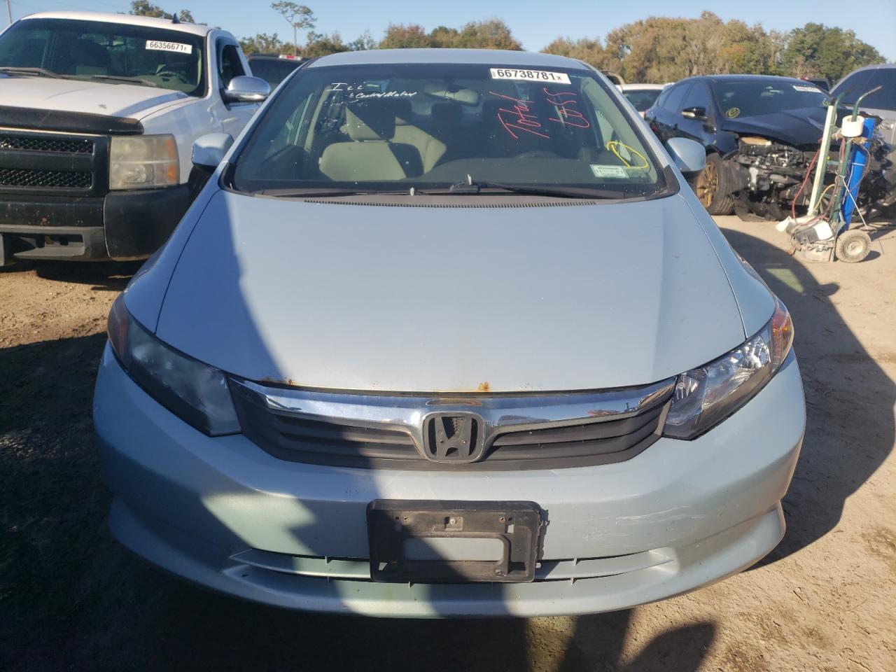 Photo 9 from auction – 2012 HONDA CIVIC LX with VIN 19XFB2F54CE315124