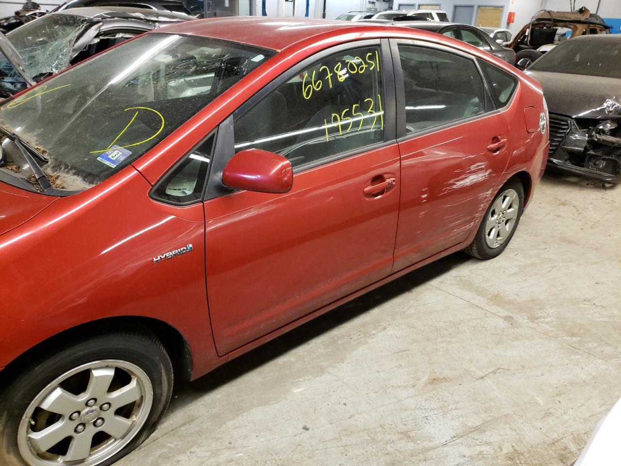 Photo 9 from auction – 2007 TOYOTA PRIUS with VIN JTDKB20UX77084024