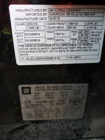 Zdjęcie 10 z aukcji – 2016 BUICK ENCORE SPO z VIN KL4CJ2SM4GB687479