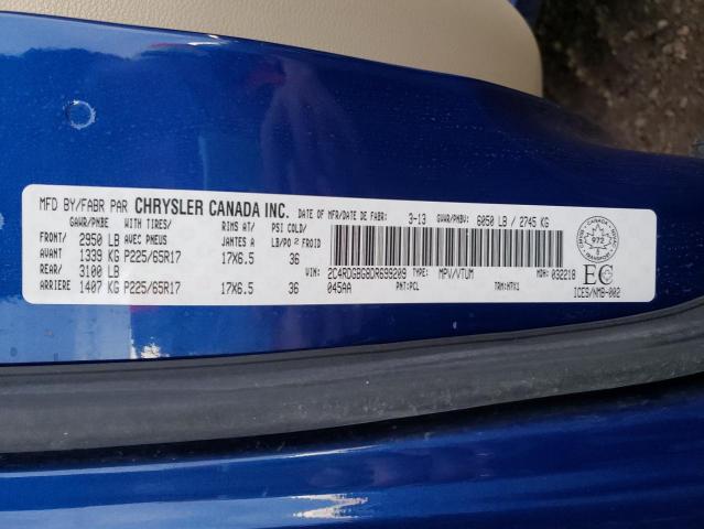 Photo 10 from auction – 2013 DODGE GRAND CARA with VIN 2C4RDGBG8DR699209