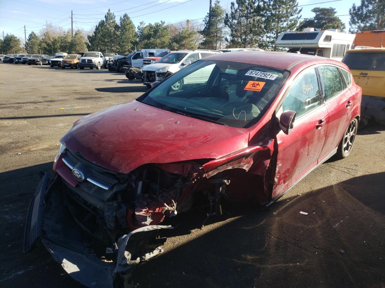 Photo 2 from auction – 2013 FORD FOCUS SE with VIN 1FADP3K2XDL255357