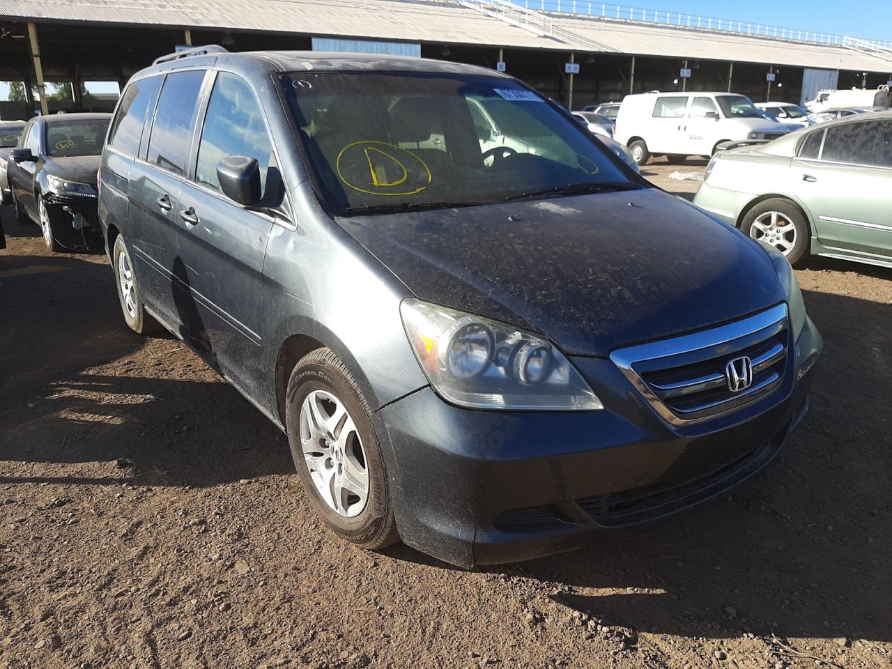 Photo 1 from auction – 2005 HONDA ODYSSEY EX with VIN 5FNRL387X5B052598