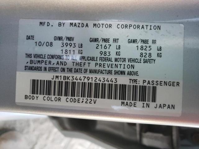 Photo 10 from auction – 2009 MAZDA 3 S with VIN JM1BK344791243443