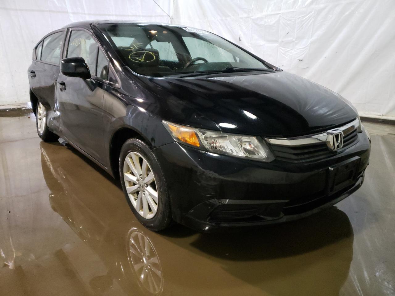 HONDA CIVIC EX 2012 with VIN 2HGFB2F80CH555691 - Photo from auction