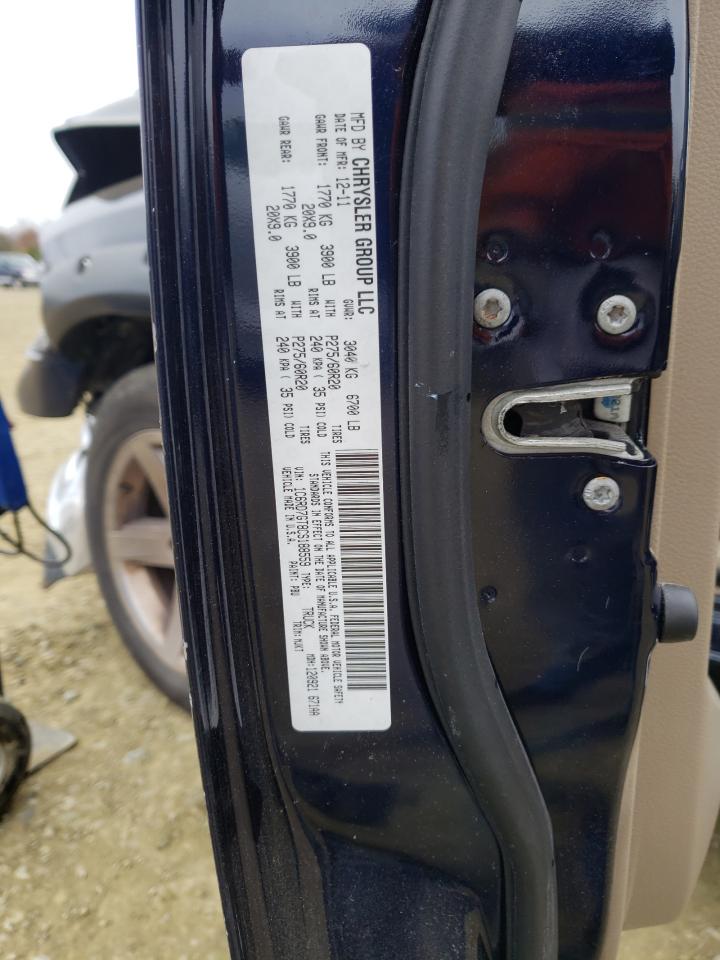 Photo 10 from auction – 2012 DODGE RAM 1500 S with VIN 1C6RD7GT8CS188559