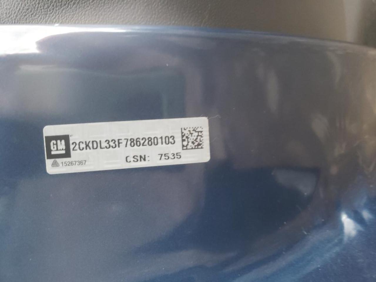 Photo 10 from auction – 2008 PONTIAC TORRENT with VIN 2CKDL33F786280103