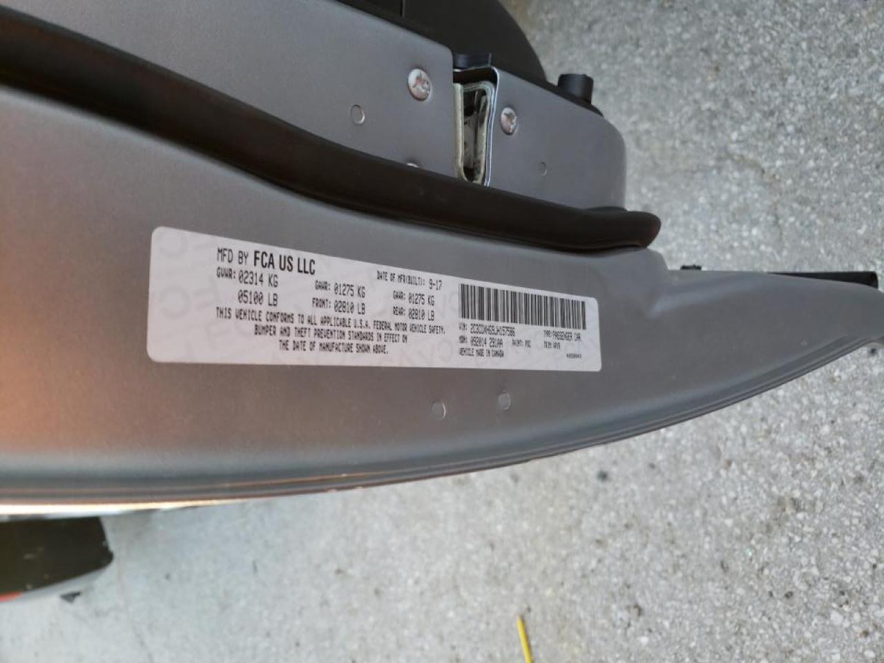 Photo 10 from auction – 2018 DODGE CHARGER SX with VIN 2C3CDXHG9JH157586