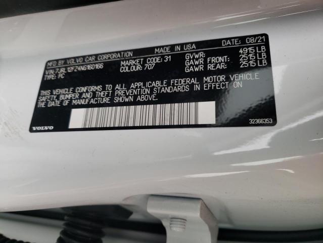Photo 10 from auction – 2022 VOLVO S60 B5 MOM with VIN 7JRL12FZ4NG160166
