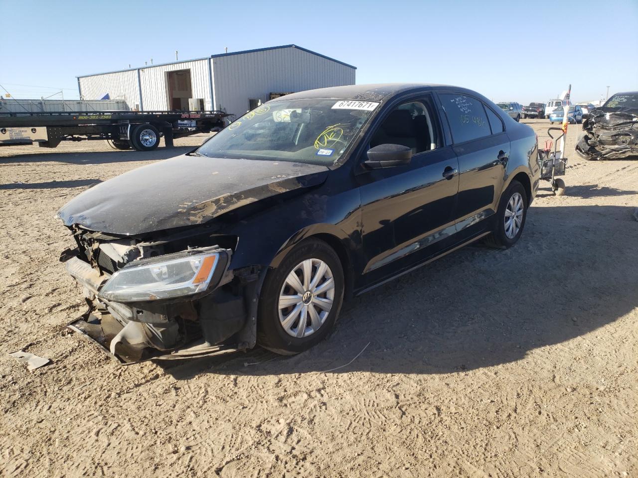 Photo 2 from auction – 2013 VOLKSWAGEN JETTA BASE with VIN 3VW2K7AJXDM387868