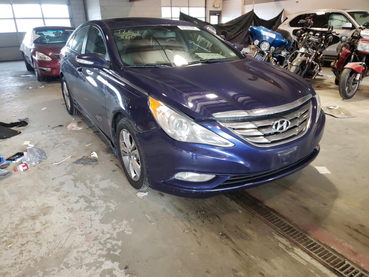 HYUNDAI SONATA SE 2013 with VIN 5NPEC4AC2DH691490 - Photo from auction