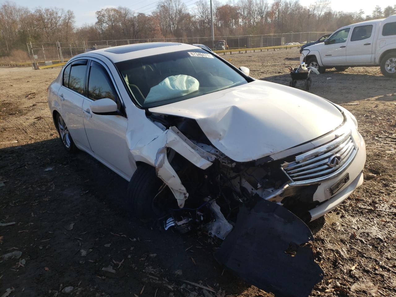 INFINITI G37 2012 with VIN JN1CV6AR0CM974978 - Photo from auction