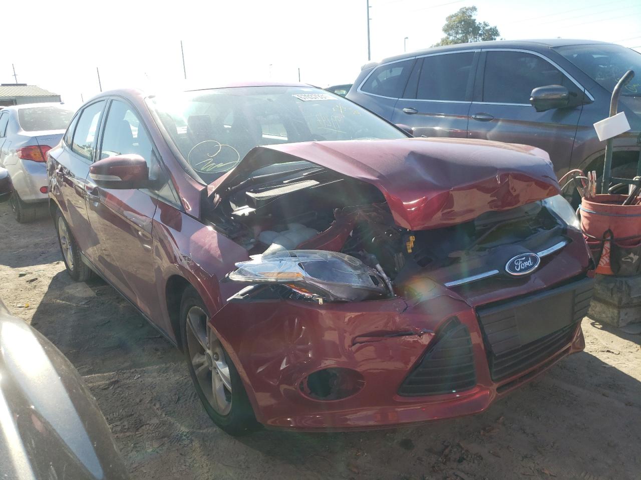 FORD FOCUS SE 2014 with VIN 1FADP3F22EL378212 - Photo from auction